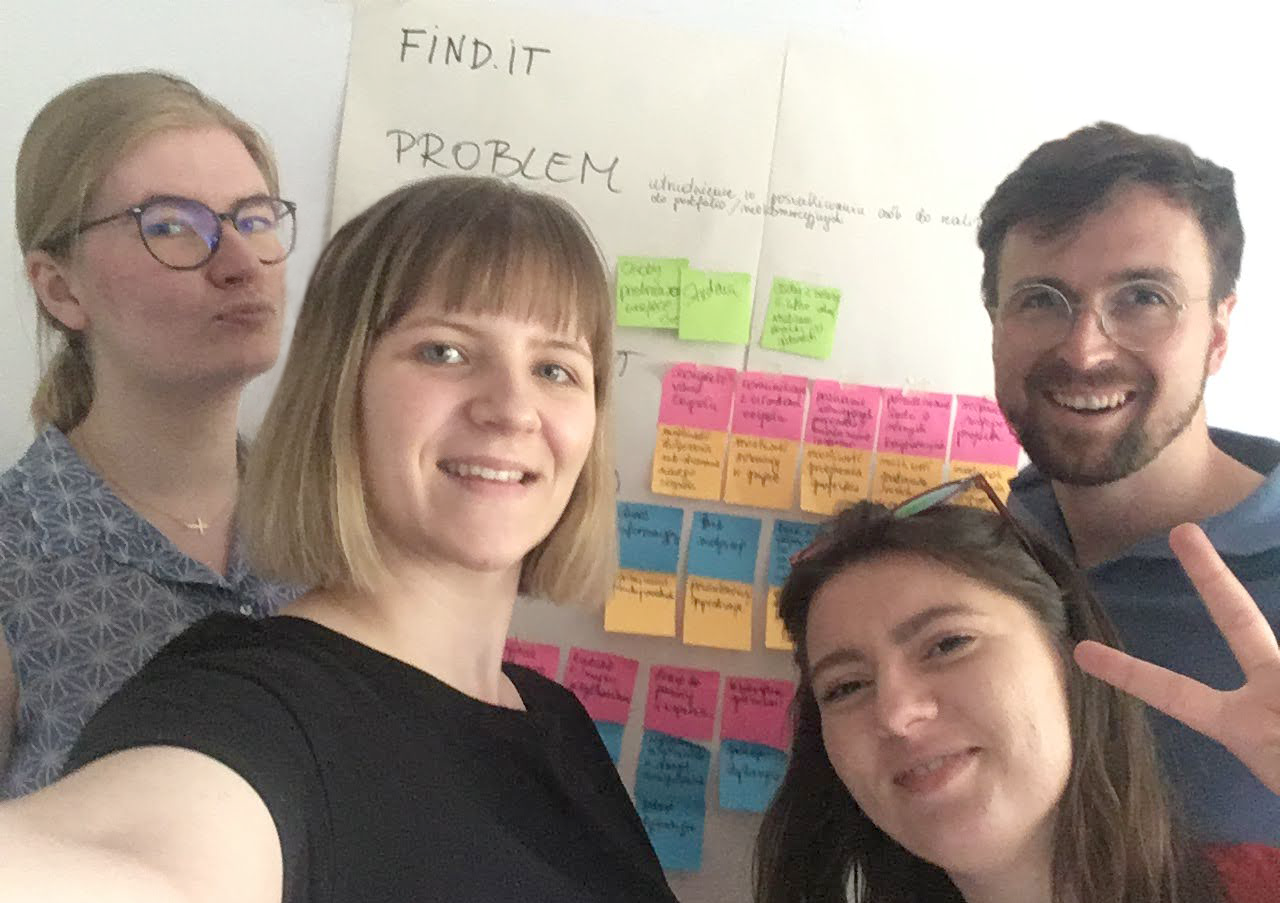 The design team of Find.it app